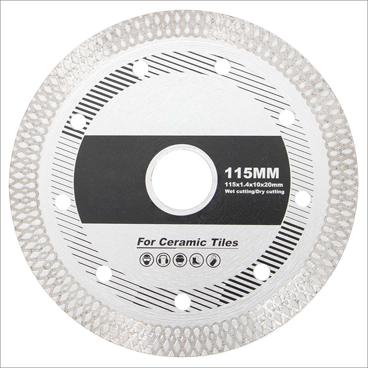 4.5 inches 115mm continuous fish scale rim diamond saw blade for ceramic porcelain cutting