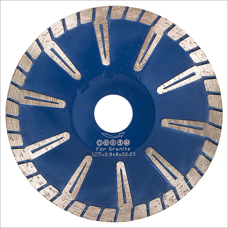 5 inches 125mm diamond concave saw blade for cutting granite
