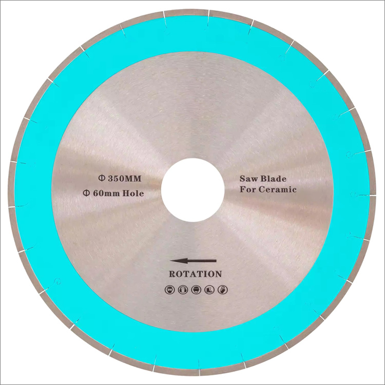 14 inches 350mm J slot diamond saw blades for ceramic porcelain cutting