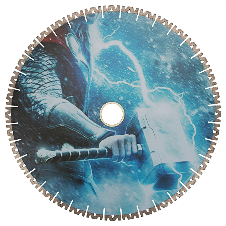 20 inches 500mm diamond saw blade for granite slab edge cutting W shape segments