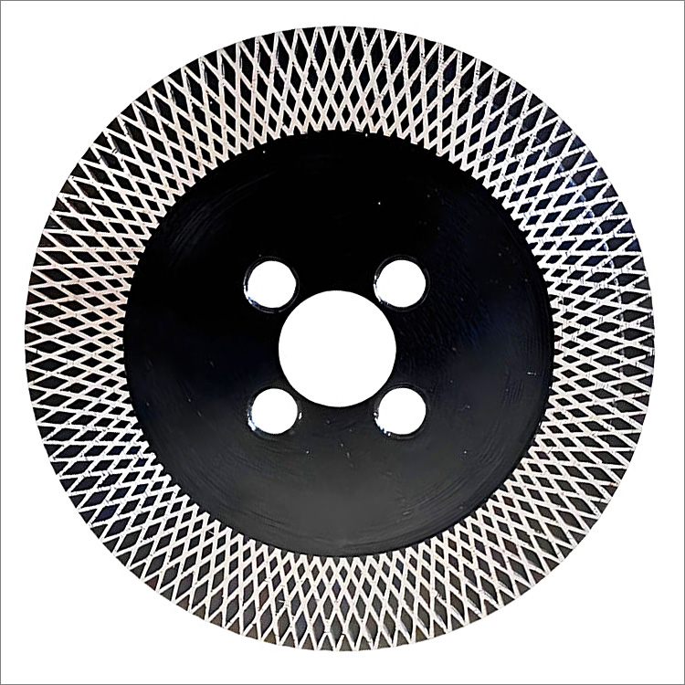 Diamond cutting grinding disc for ceramic porcelain tile marble - continuous & X mesh segments