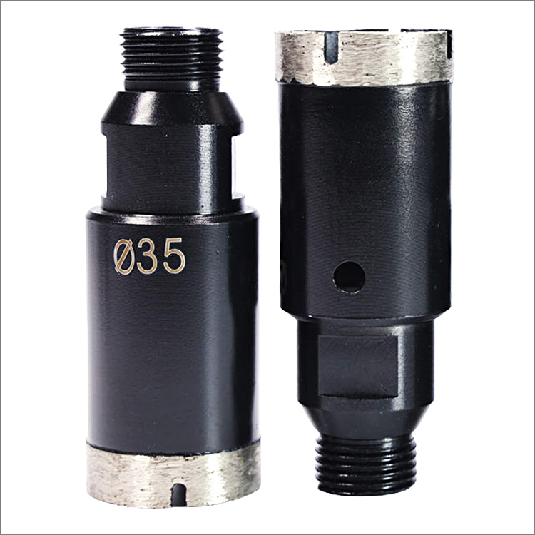 1-3/8 inches 35mm 1/2 gas diamond drill bit with crown segments for granite
