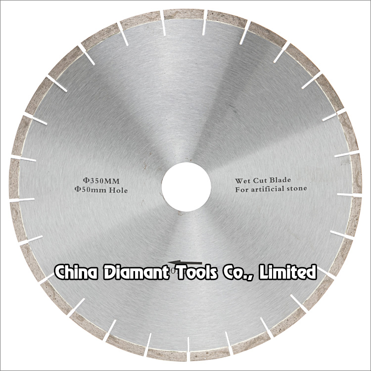 14 inches 350mm U slots diamond saw blade for artificial stone cutting
