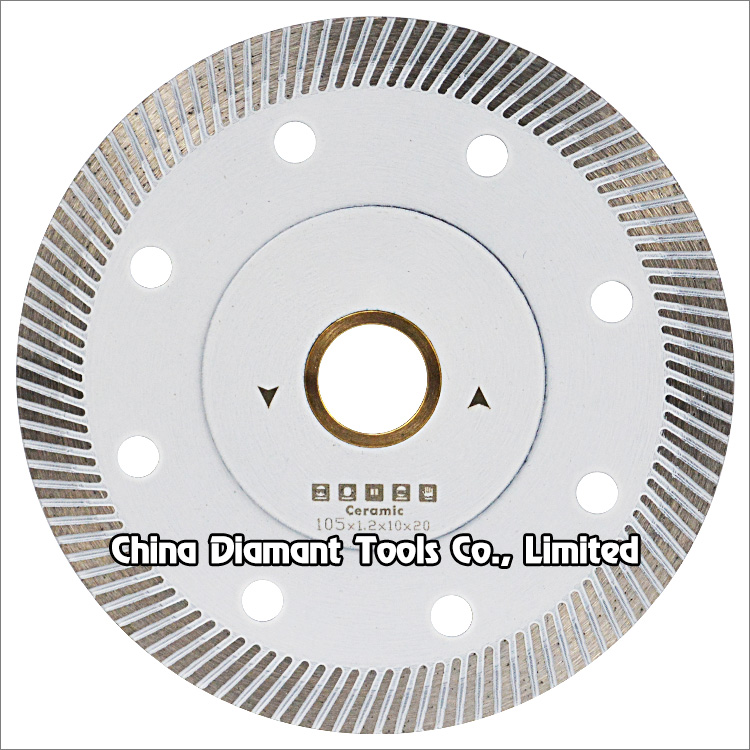 4 inches 105mm narrow turbo rim diamond saw blade for ceramic porcelain cutting