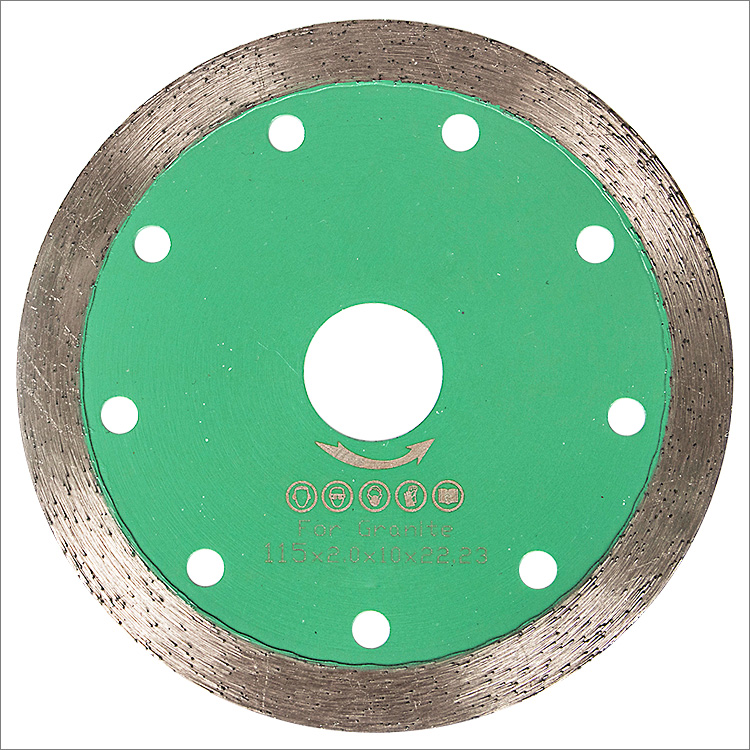 4.5 inches 115mm continuous rim granite dry cutting diamond saw blade