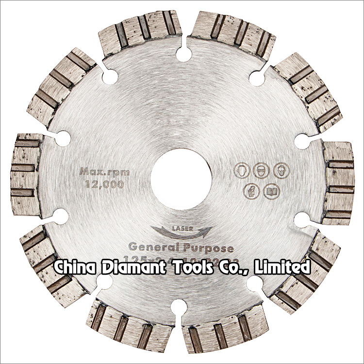 5 inches 125mm laser welded diamond saw blade for general cutting
