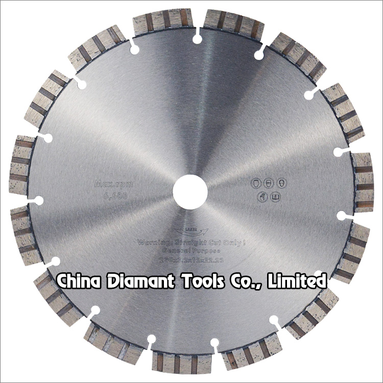 9 inches 230mm laser welded diamond saw blade turbo segments for general cutting