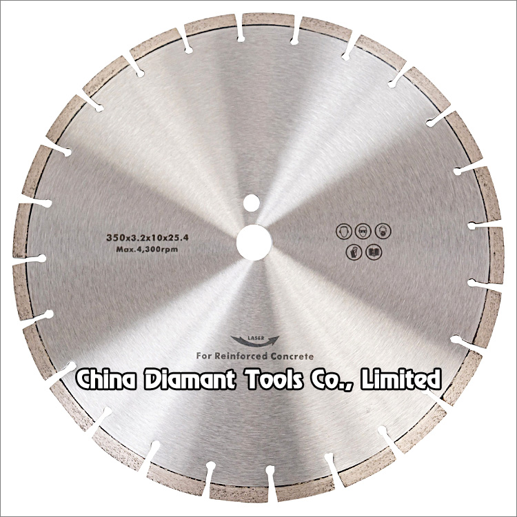 14 inches 350mm laser welded diamond saw blade for reinforced concrete cutting