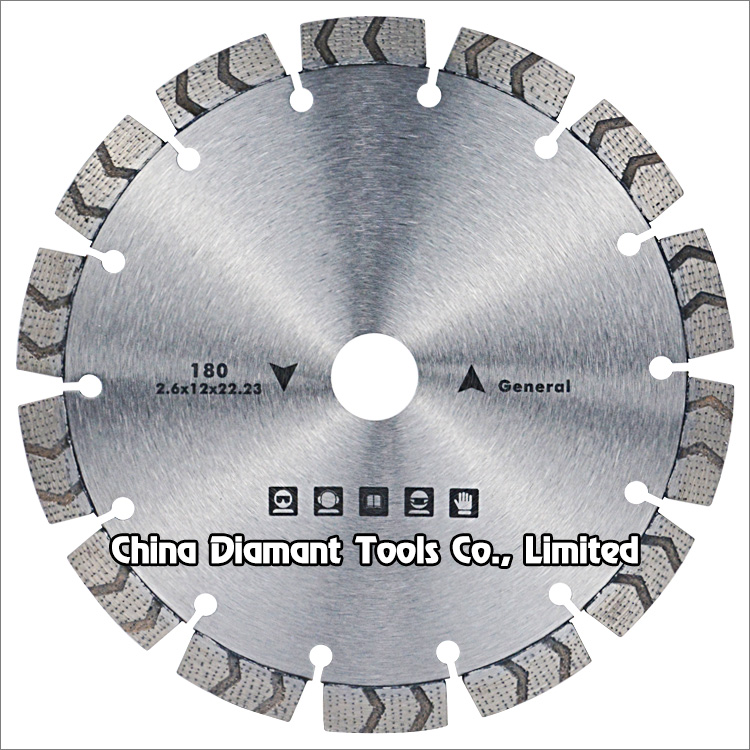 7 inches 180mm laser welded diamond saw blade for general purpose cutting