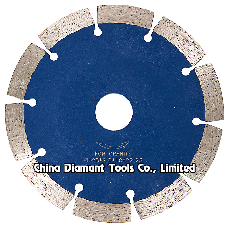 5 inches 125mm granite dry cutting diamond saw blade