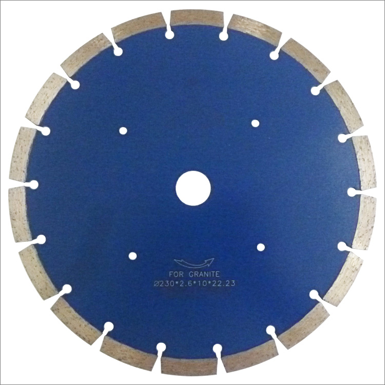 9 inches 230mm granite dry cutting diamond saw blade