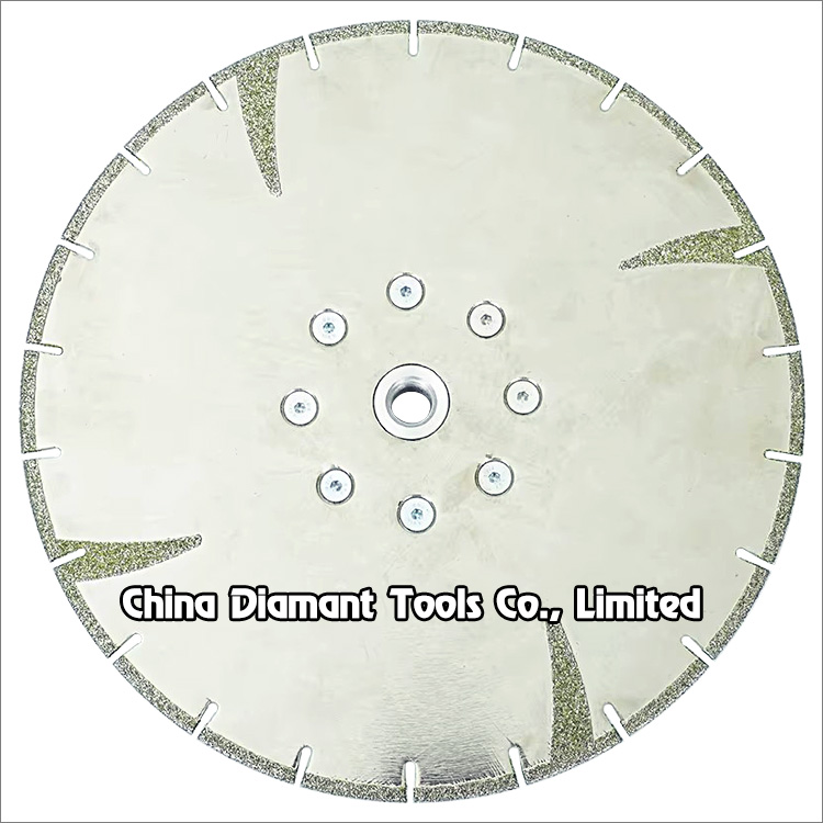 9 inches 230mm electroplated diamond saw blade cutting disc with M14 flange
