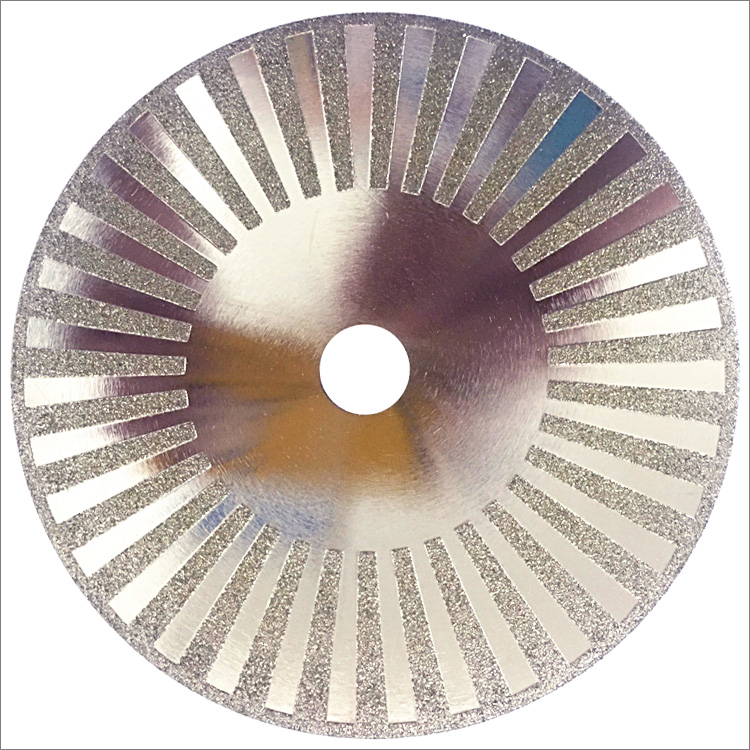 Multi-purpose reinforced electroplated diamond cutting grinding disc for stone porcelain steel plastic