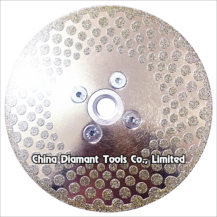 5 inches 125mm electroplated diamond saw blade cutting grinding disc with M14 flange