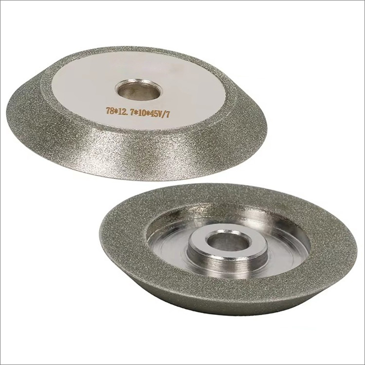 3 inches 78mm 45 degree electroplated diamond grinding wheel sharpening disc for alloy tungsten steel milling cutter