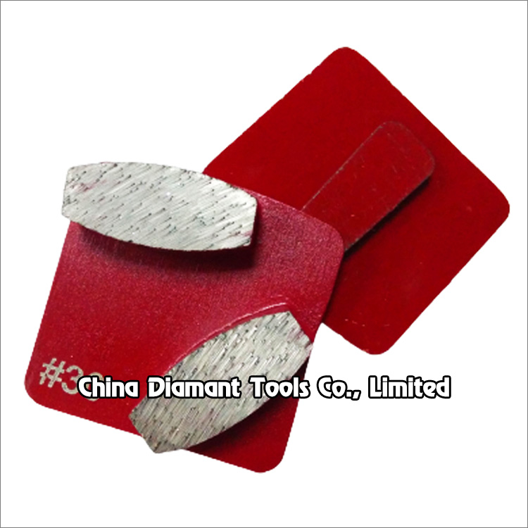 Diamond grinding shoes for Redi-lock holder of Husqvarna grinders