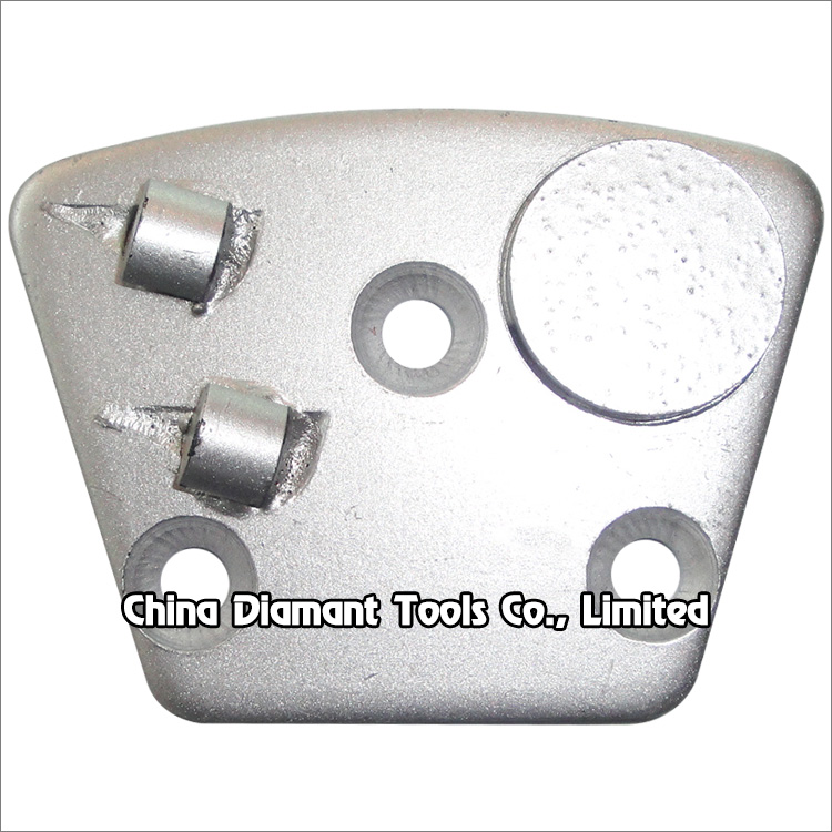 Trapezoid PCD grinding shoes concrete floor pads