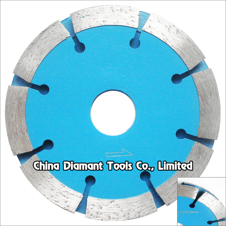 Diamond tuck point saw blades - sandwich double-pc assembled
