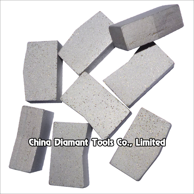 900mm-2200mm diamond segments for granite hard stone block Cutting - taper with raised concave V top