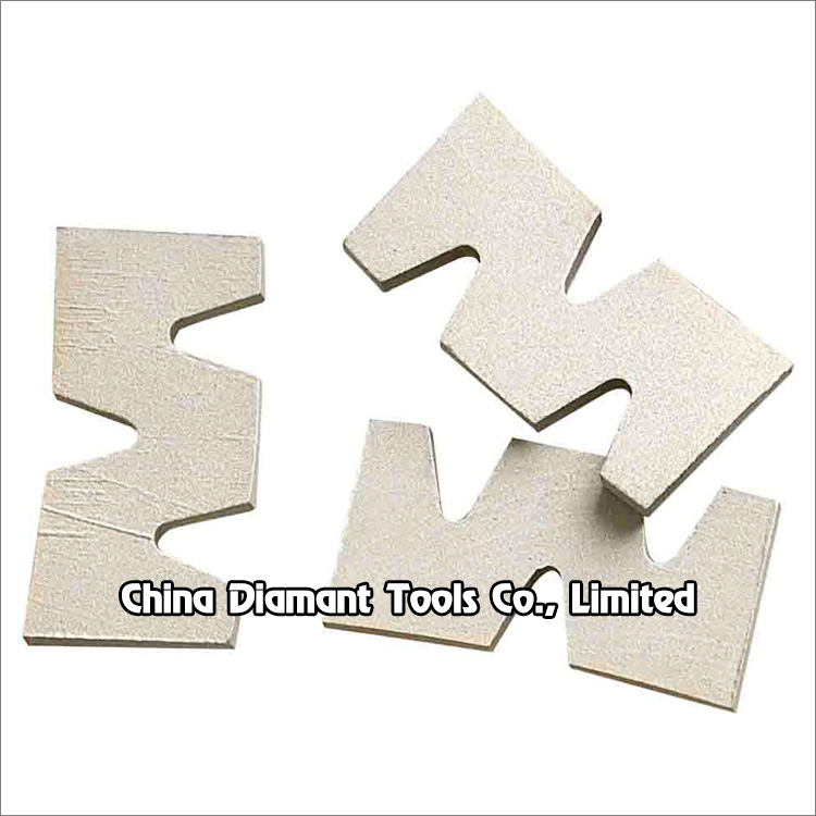 Diamond segments of circular saw blades for granite cutting - W shape