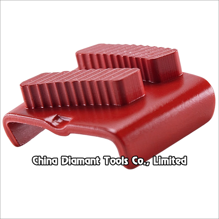 Diamond grinding shoe for EZ change plate of HTC floor grinders
