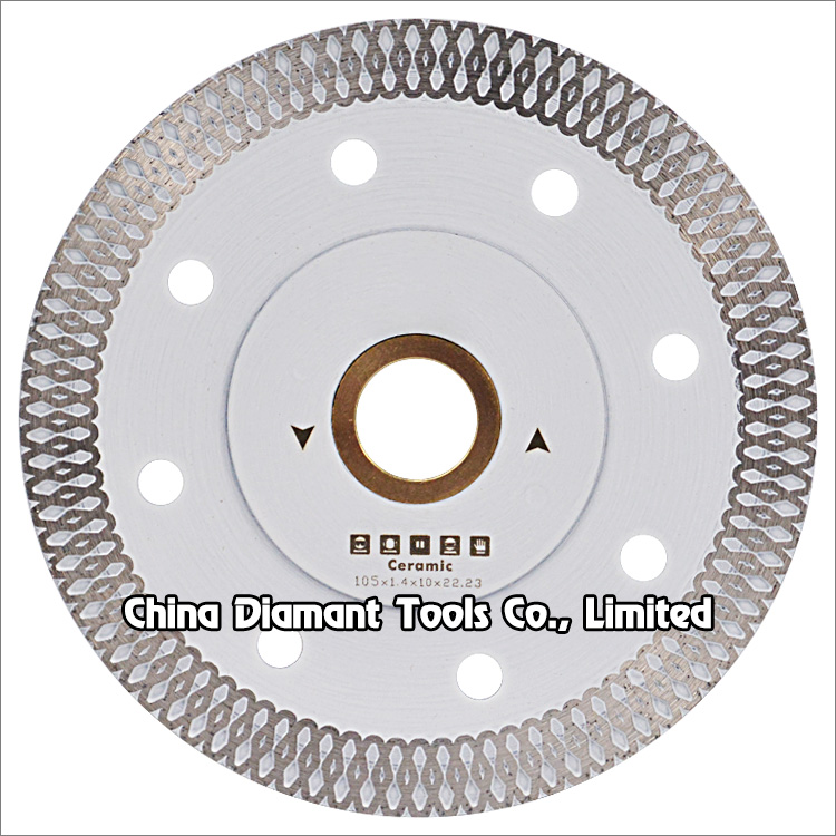 4 inches 105mm continuous fish scale rim diamond saw blades for ceramic porcelain cutting