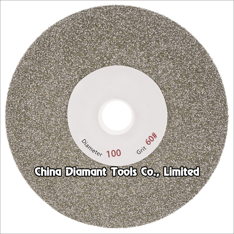 4 inches 100mm one side electroplated diamond grinding disc flat lap wheel