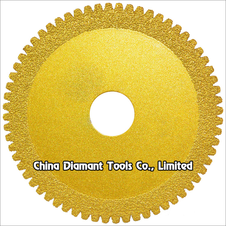 Vacuum brazed multi purpose diamond saw blades for cutting stone ceramic concrete