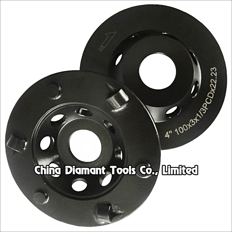 4 inches 100mm PCD grinding cup wheel for concrete floor